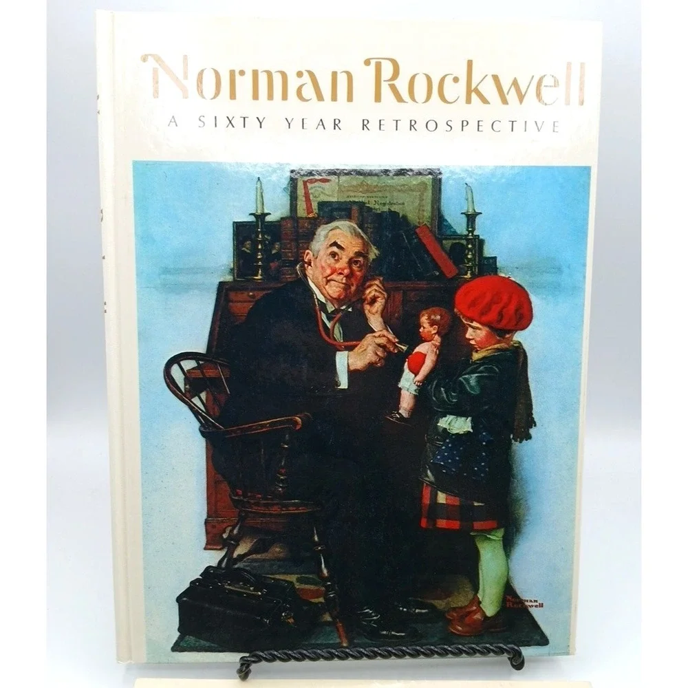 Norman Rockwell A Sixty Year Retrospective Book and Prints HC & PB NOS lot 2